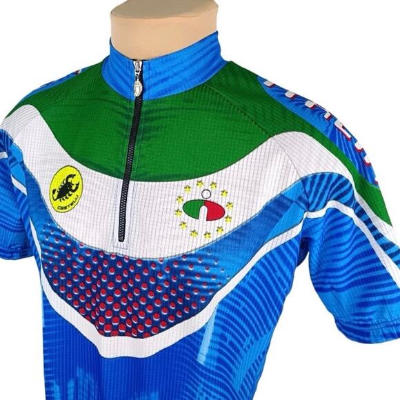 Castelli Italia 1/4 Zip Cycling Jersey - L - Picture 2 of 4